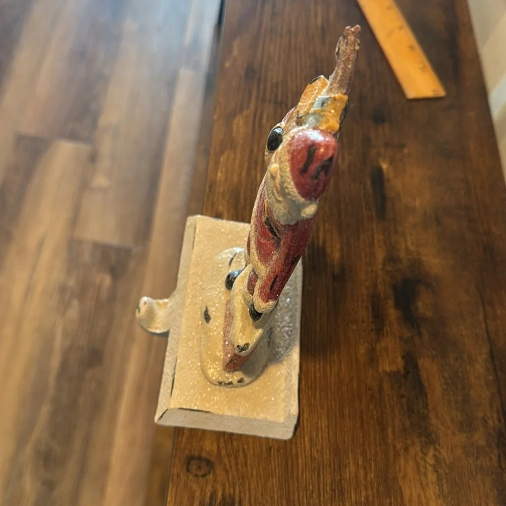 LARGE CHRISTMAS STOCKING HOLDER, HANGER - OLD FASHIONED SANTA CLAUS